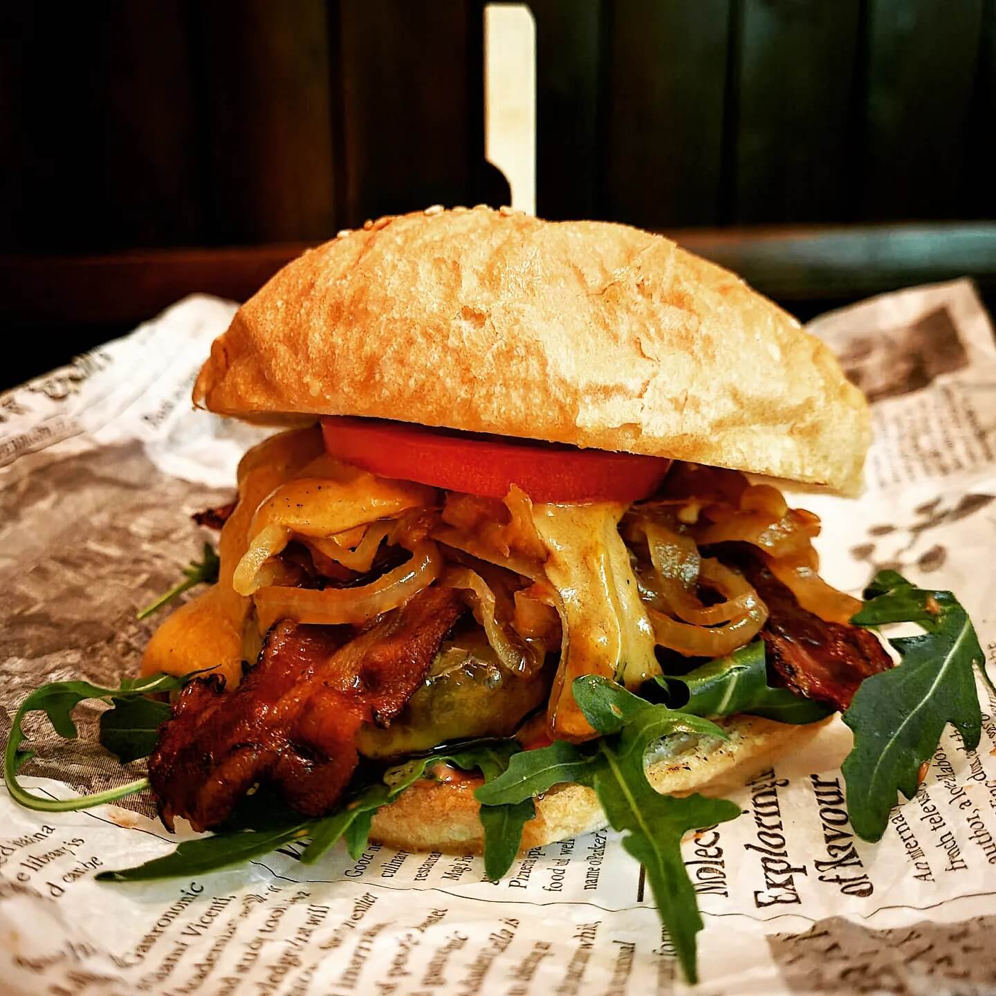 Unser aktuelles Burger Special: Der Guinness Cheese Burger