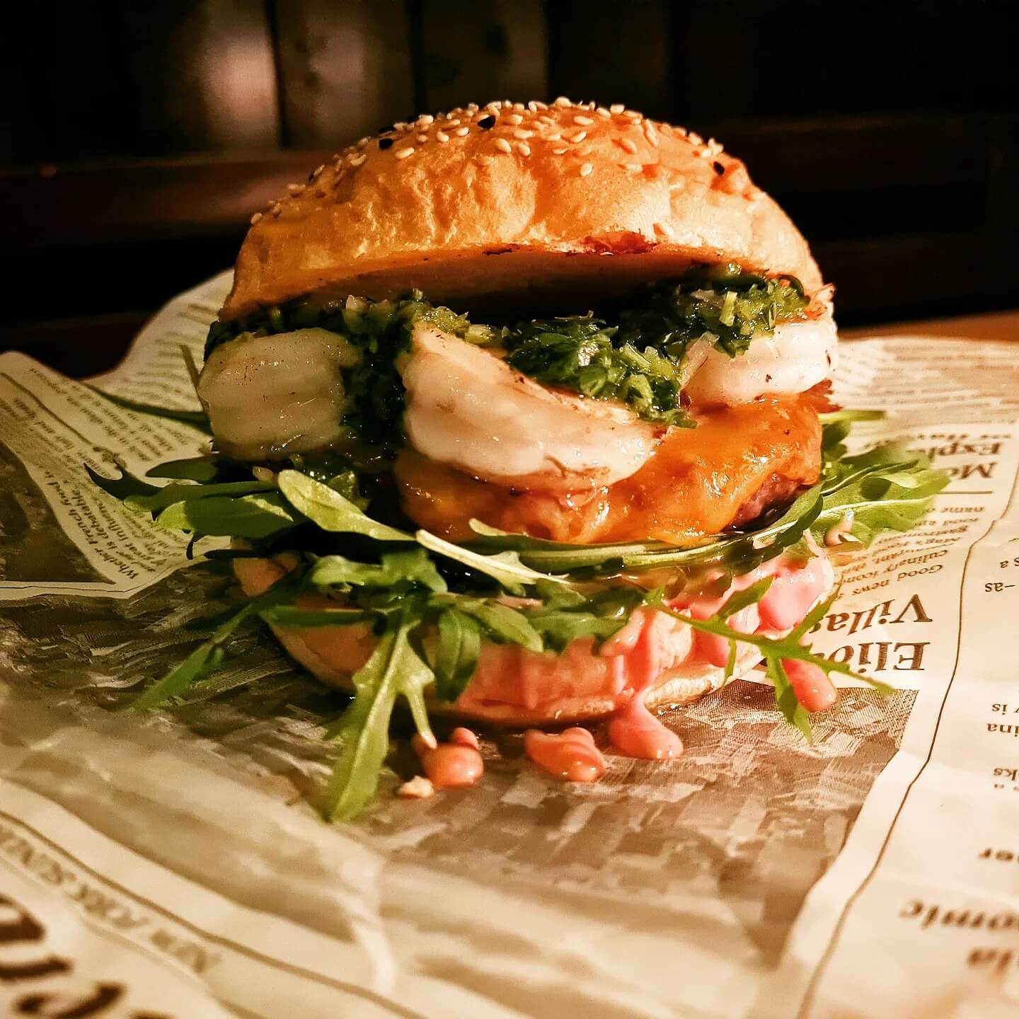 Unser aktuelles Burger Special: Der Surf & Turf Burger
