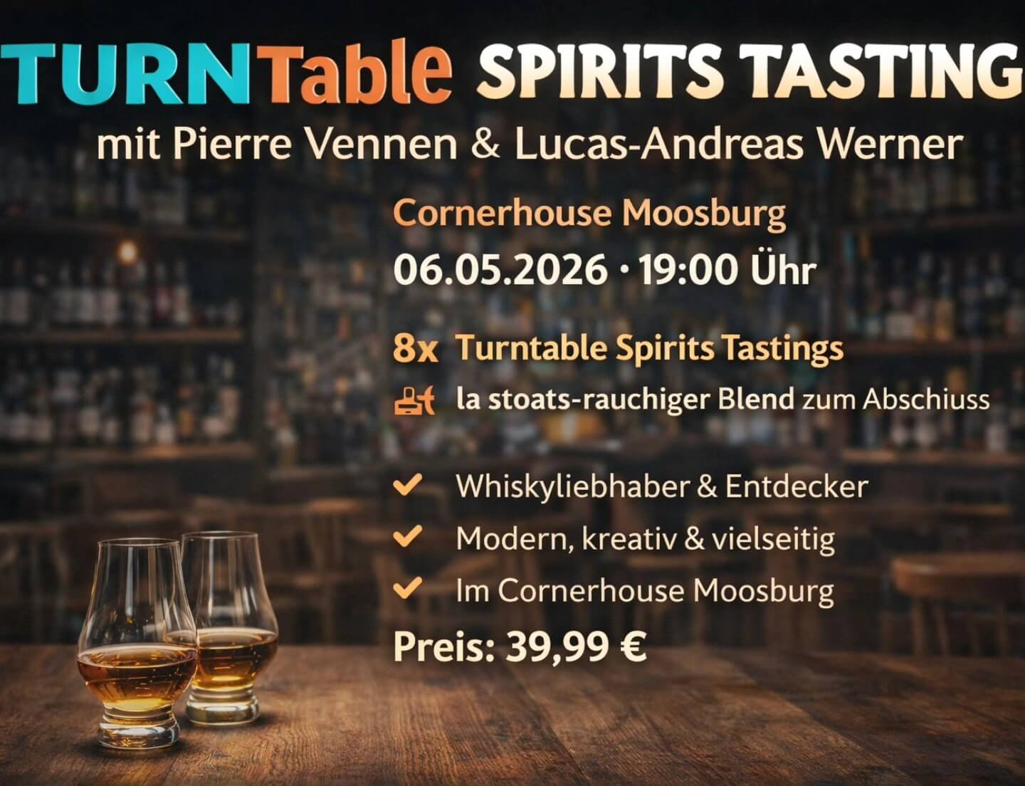 Turntable Spirits Whisky Tasting: Presented by maltrocks.de